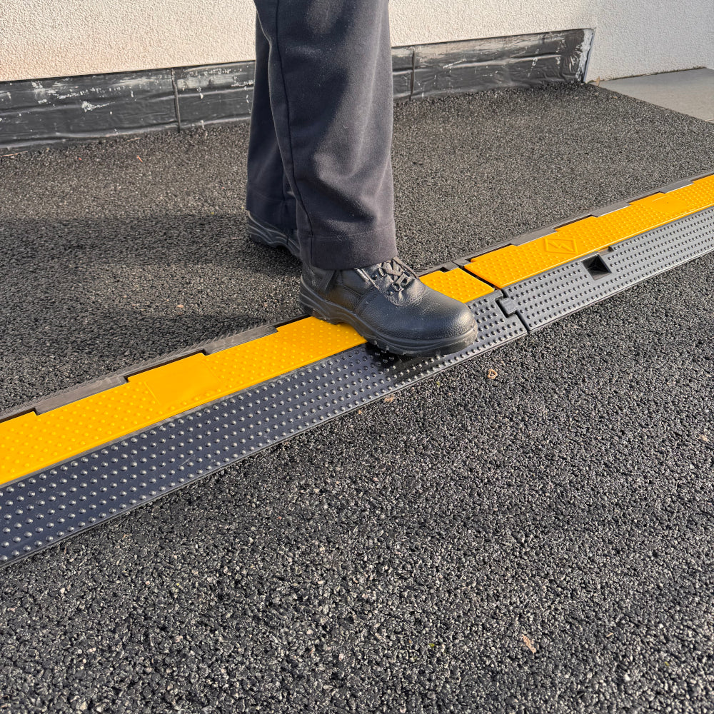 External Pedestrian Cable Protector - 2 Channel - 990mm (L) x 240mm (D) x 50mm (H)
