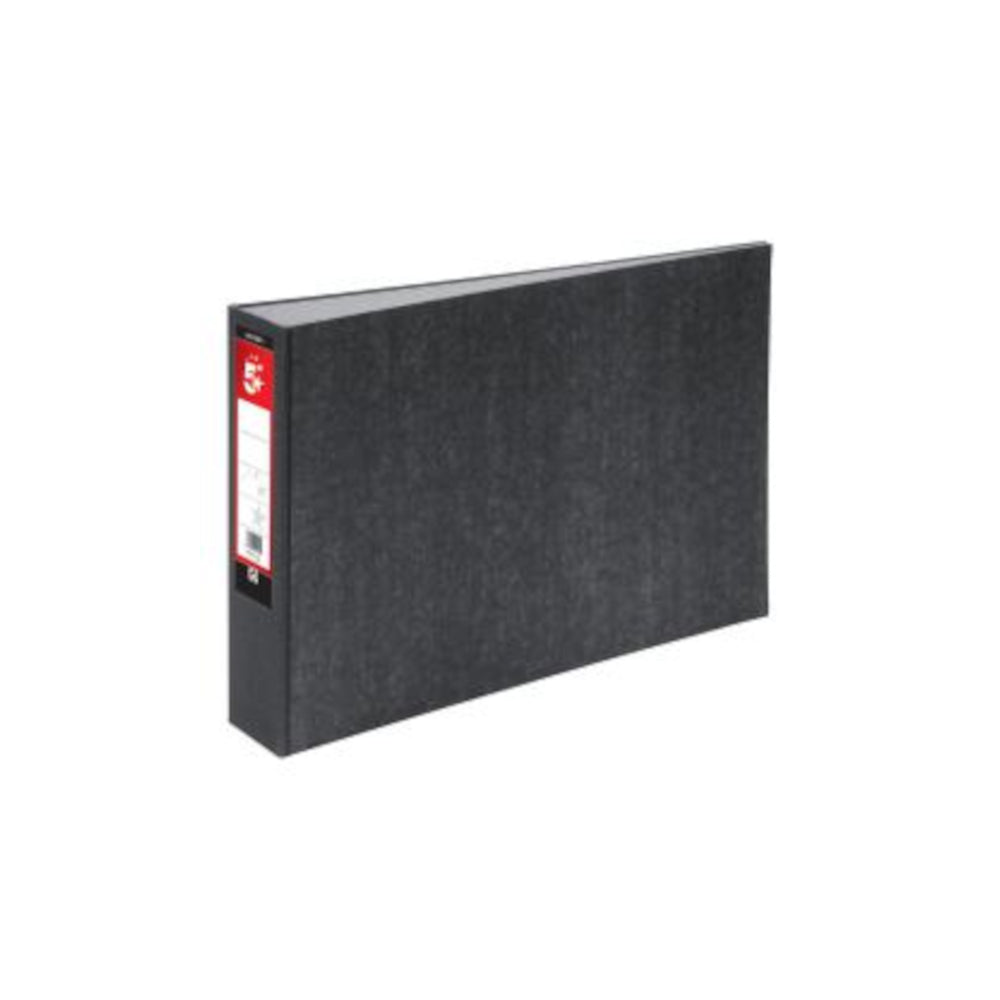 5 Star Office Lever Arch File 70mm Spine Oblong Landscape A3 Cloudy Grey Pack of 2