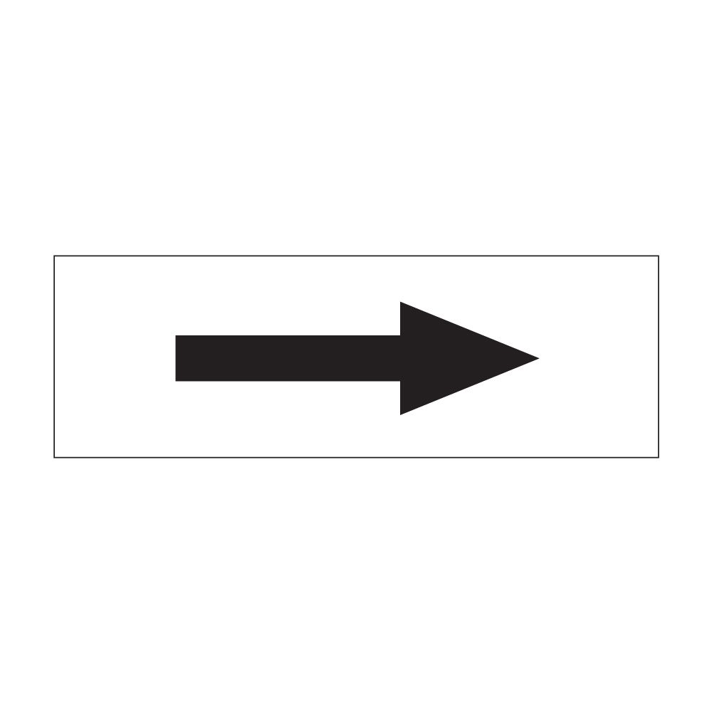 Arrow Right Sign - 300mm x 100mm