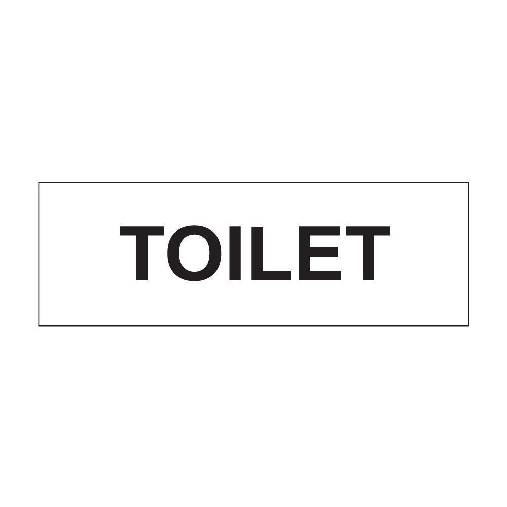 Toilet Sign - 300mm x 100mm
