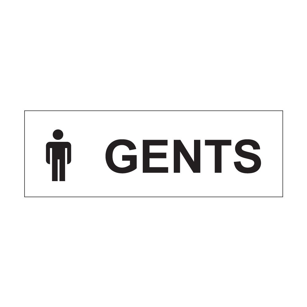 Gents Sign - 300mm x 100mm