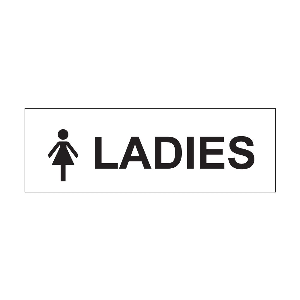 Ladies Sign - 300mm x 100mm