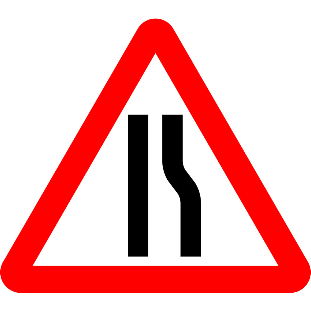 Road Narrows Right