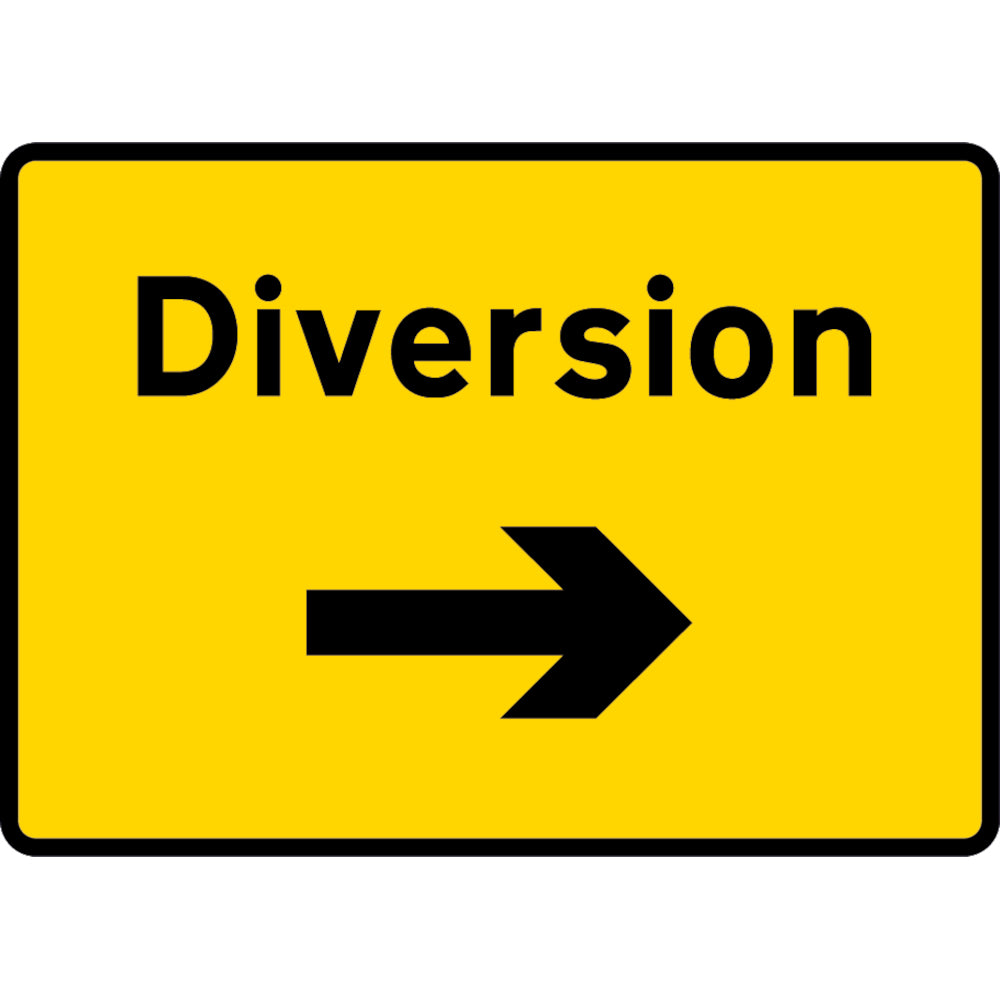 Diversion Right - 1050mm x 750mm