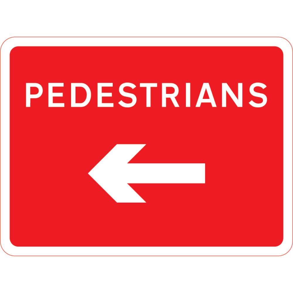 Pedestrians Left - 600mm x 450mm