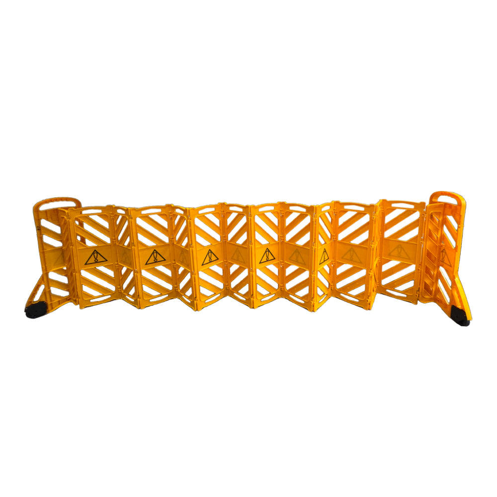 TRAFF TEX™ Portable Expandable Barrier - Yellow - 3.8m