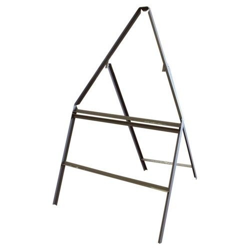 Steel Road Sign Frame - 750mm Triangle c/w Sup Plate - 850mm x 350mm