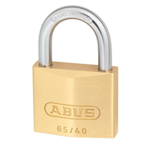 ABUKA2340 Abus 40mm Brass Padlock Keyed-Alike c/w 2 Keys