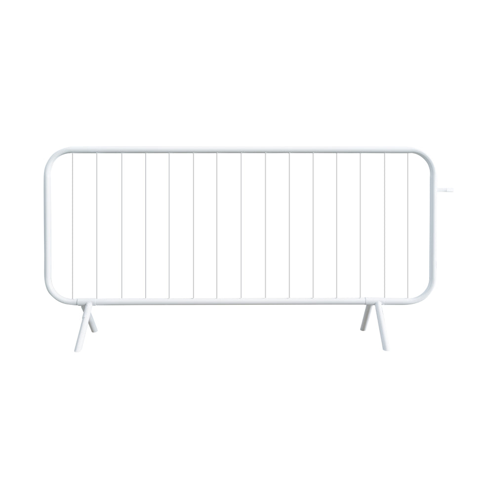 Bar Barrier - 2.3m x 1.1m c/w Fixed Leg - White