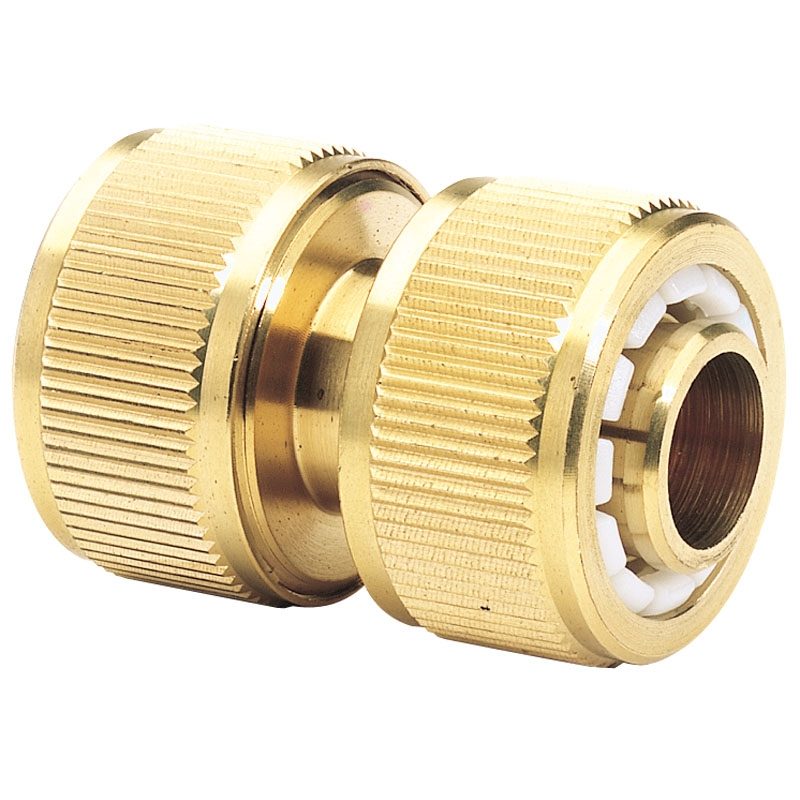 Draper Brass Garden Hose Repair Connector - 3/4"