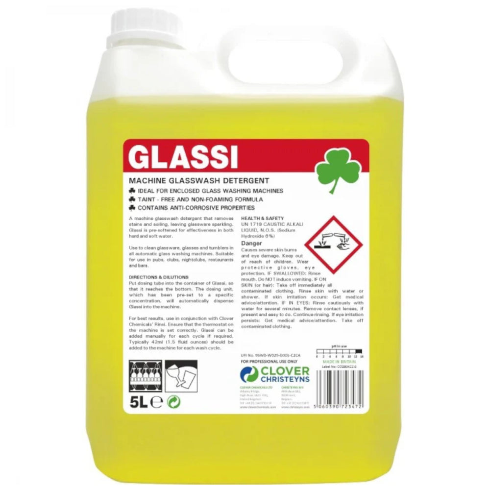 Clover Glassi 328 Machine Glasswash Detergent - 5 Litre