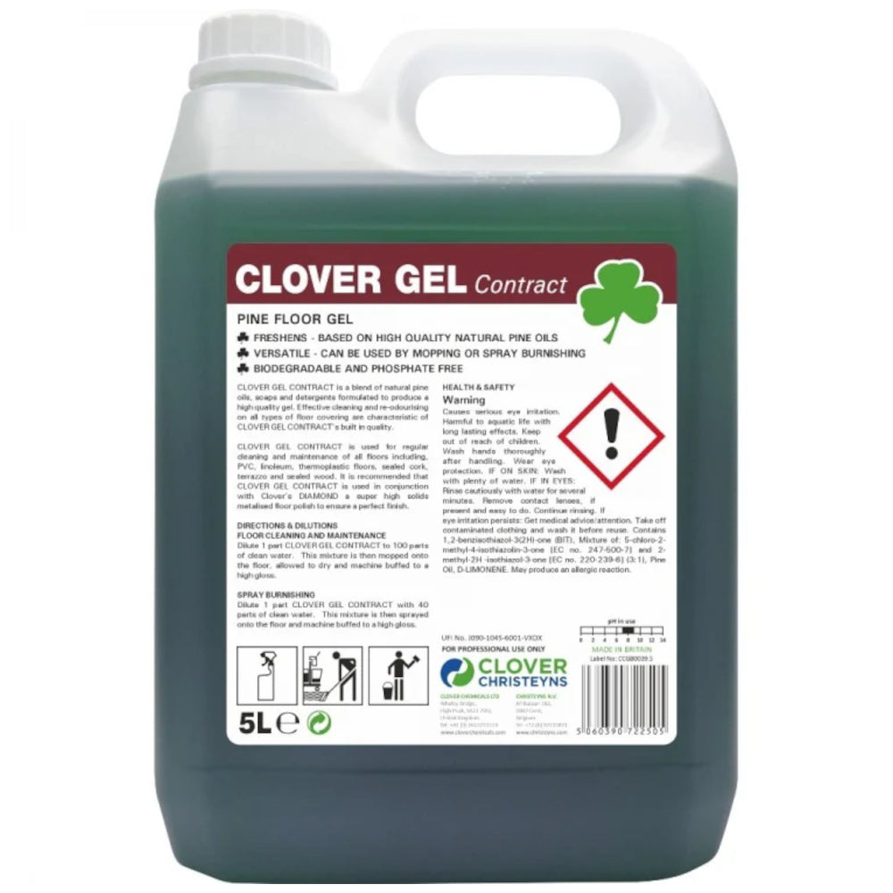 Clover Gel Contract Pine Floor Gel - 5 Litre