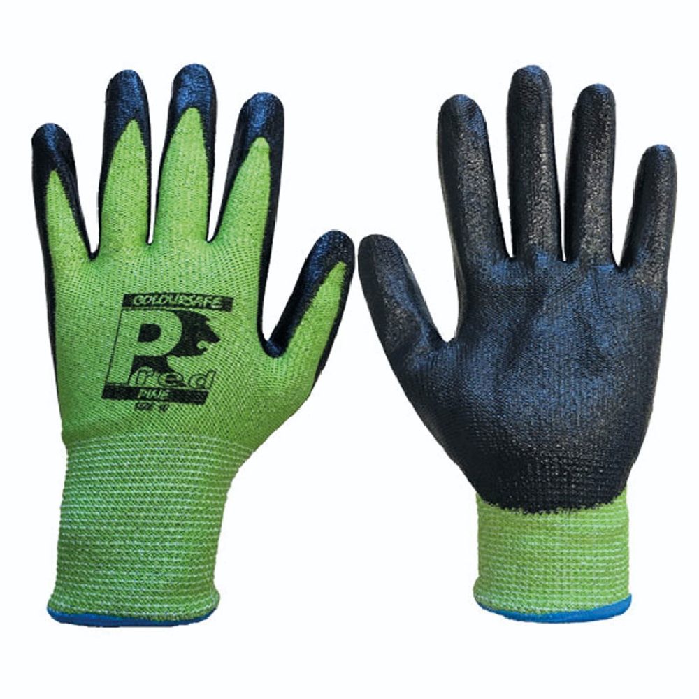 Coloursafe Green Cut Level C Nitrile Glove