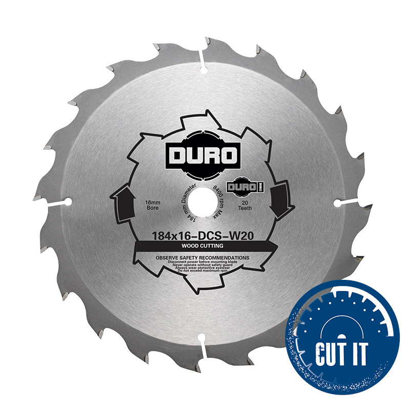 Duro W24 Circular Skill Saw Blade – DCS - 20mm Bore x 190mm / 7.5"