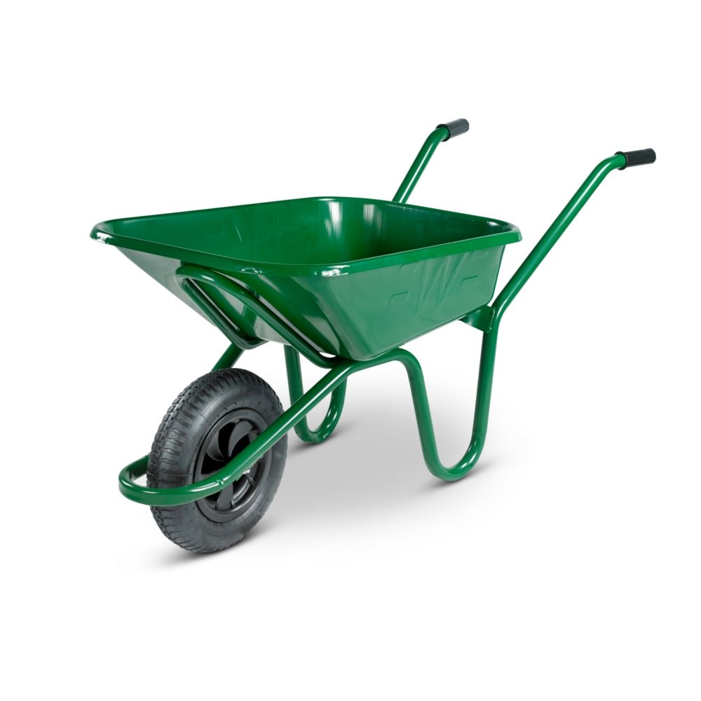 Endurance Green Heavy Duty Wheelbarrow - 90 Litre - Pneumatic Tyre