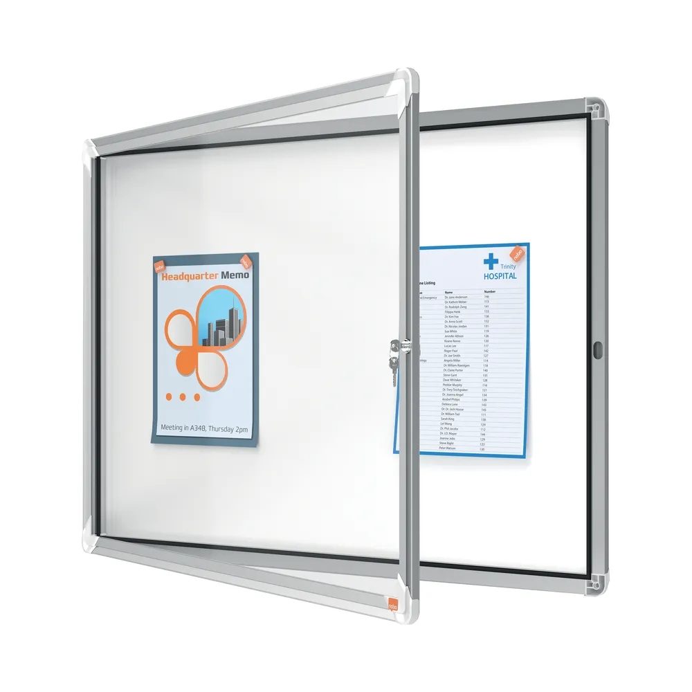 External Magnetic Lockable Notice Board - A4