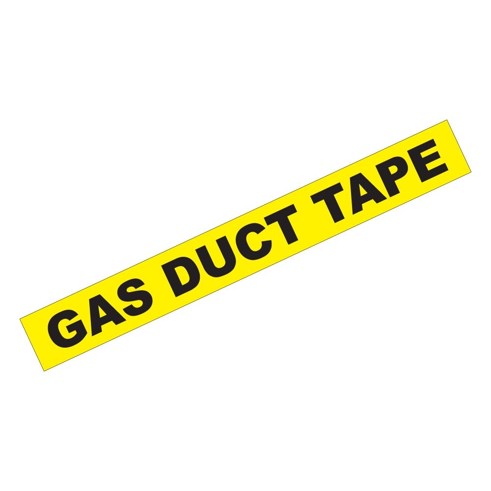 First Fix Marking Tape "Gas Duct" - 48mm x 33m - Yellow