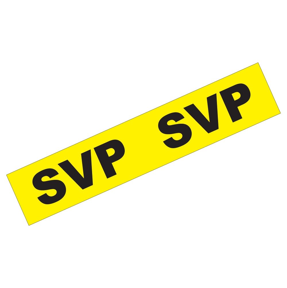 First Fix Marking Tape "SVP" - 48mm x 33m - Yellow