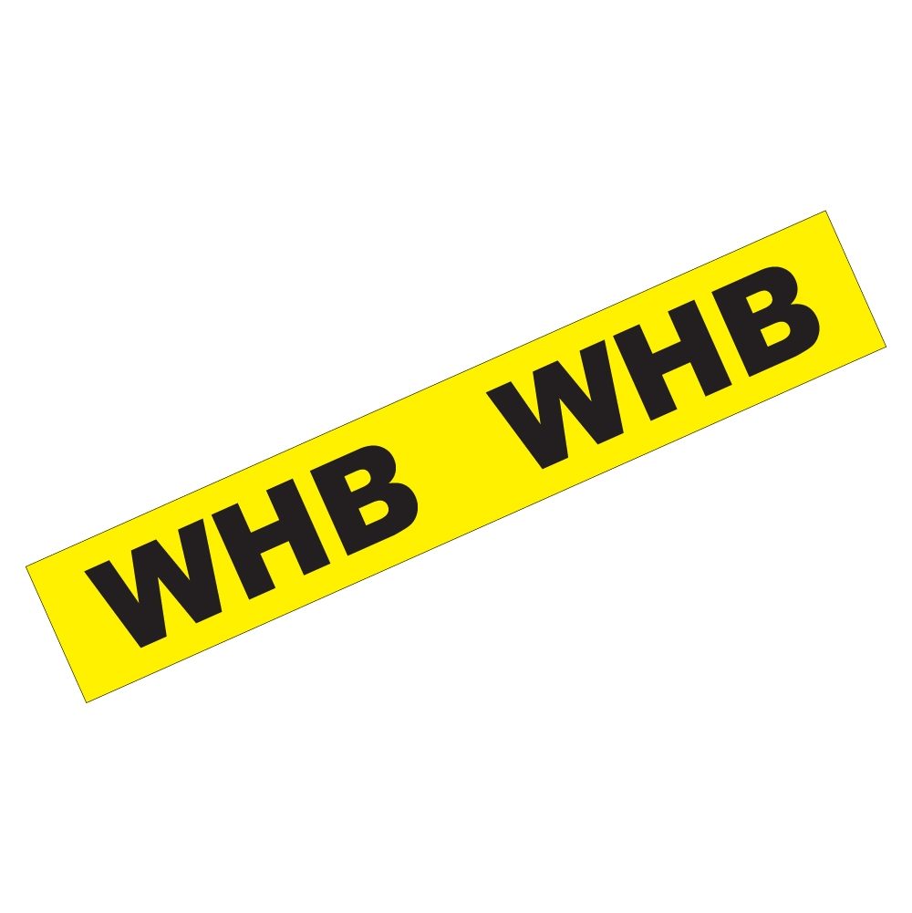 First Fix Marking Tape "WHB" - 48mm x 33m - Yellow