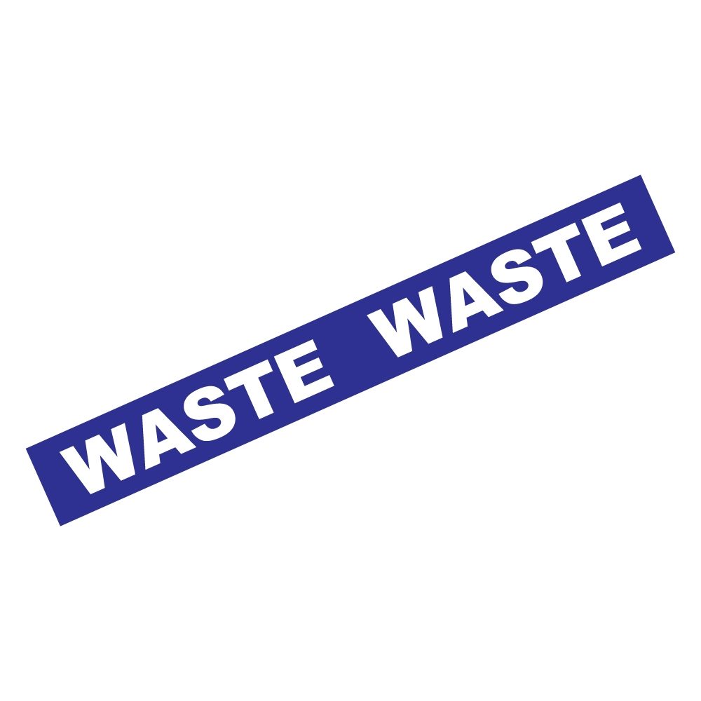 First Fix Marking Tape "Waste" - 48mm x 33m - Blue