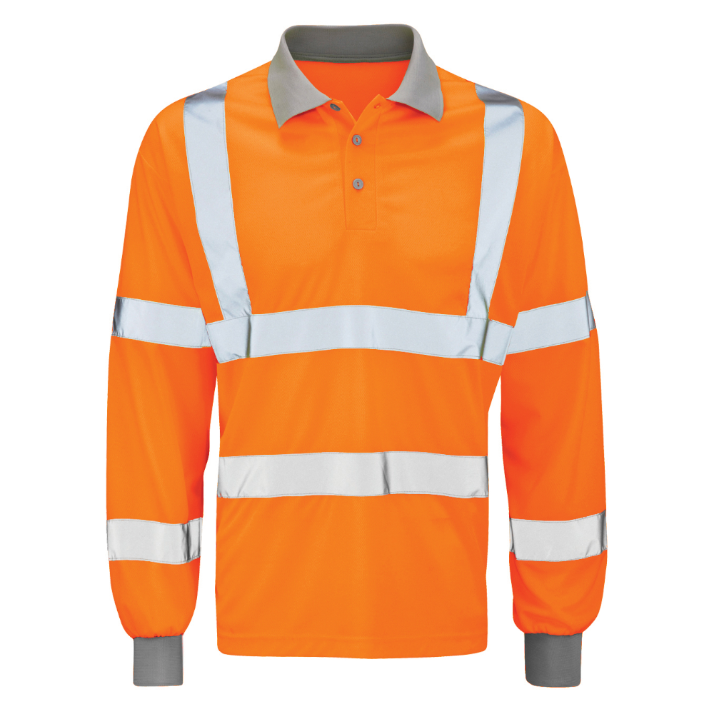Andromeda Long Sleeve Hi Vis Polo Shirt