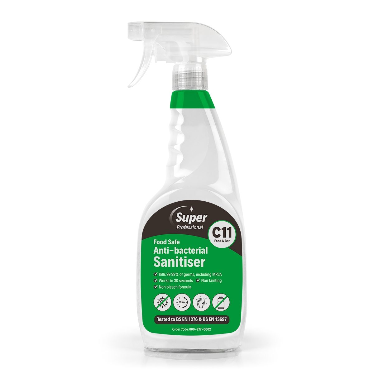 Hard Surface Antibacterial Sanitiser Spray - 750ml - Food Safe