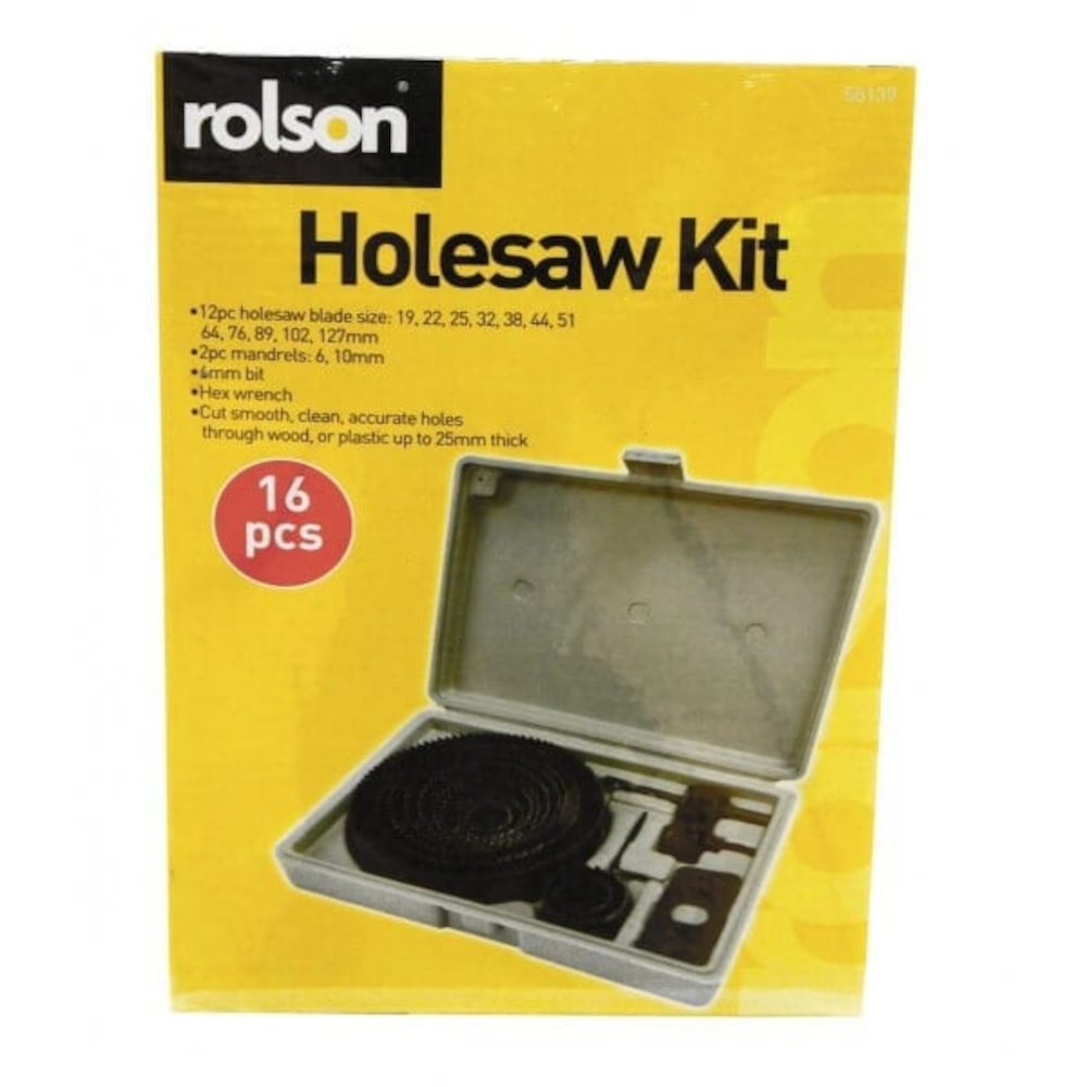 Hole Saw Kit - 16 piece