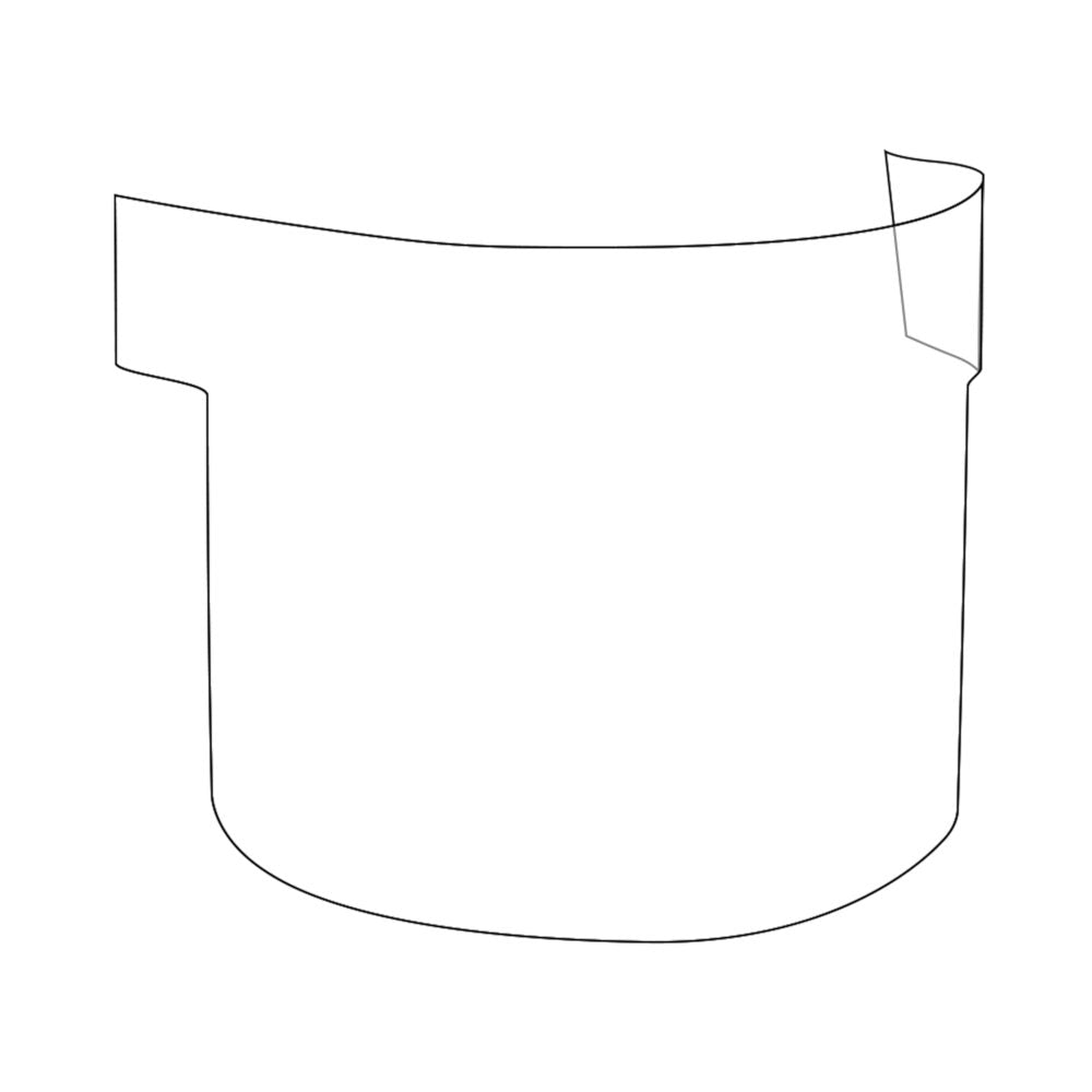 JSP PowerCap Infinity Tear Off Polycarbonate Visor - Pack of 10