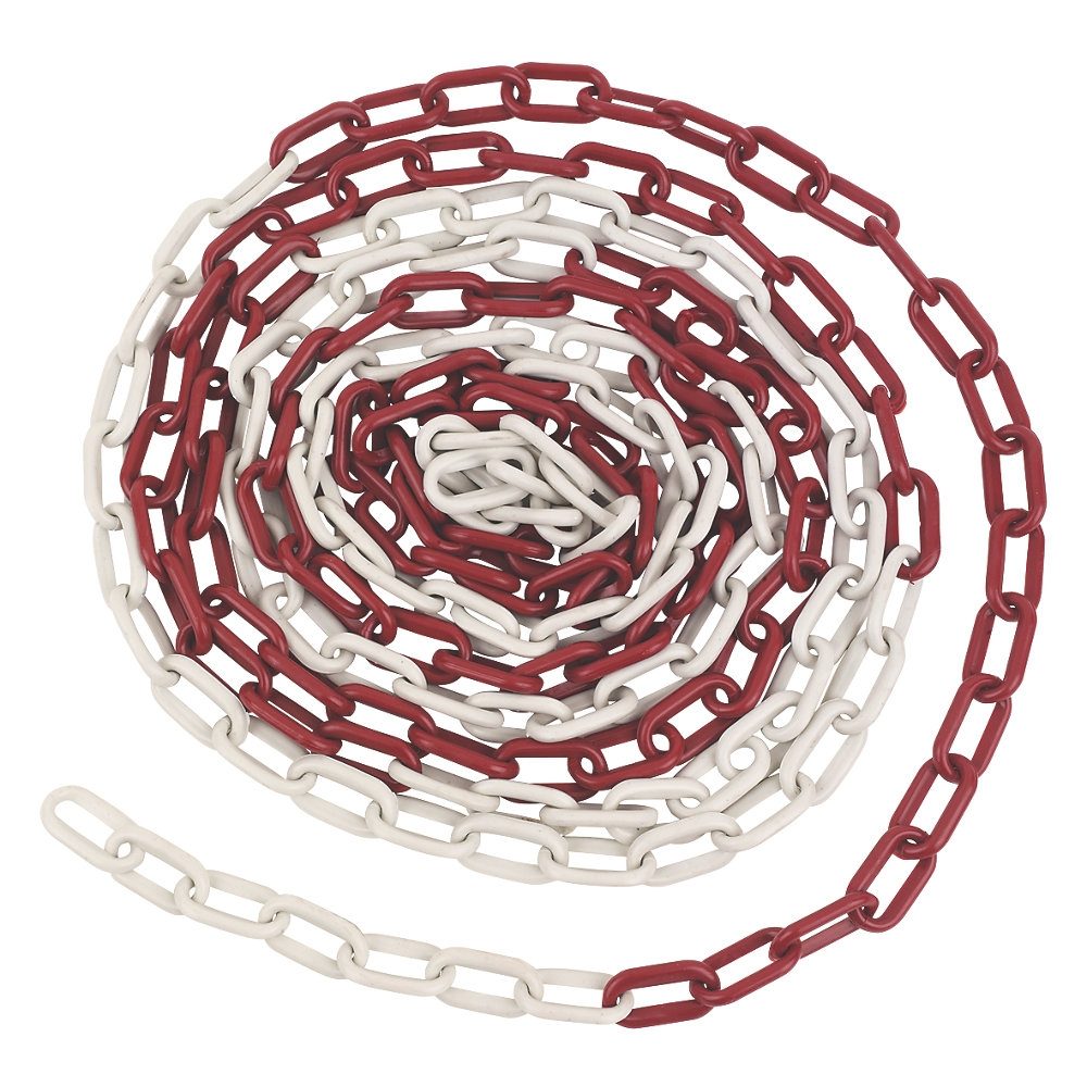 Red & White Chain - 6mm x 25m