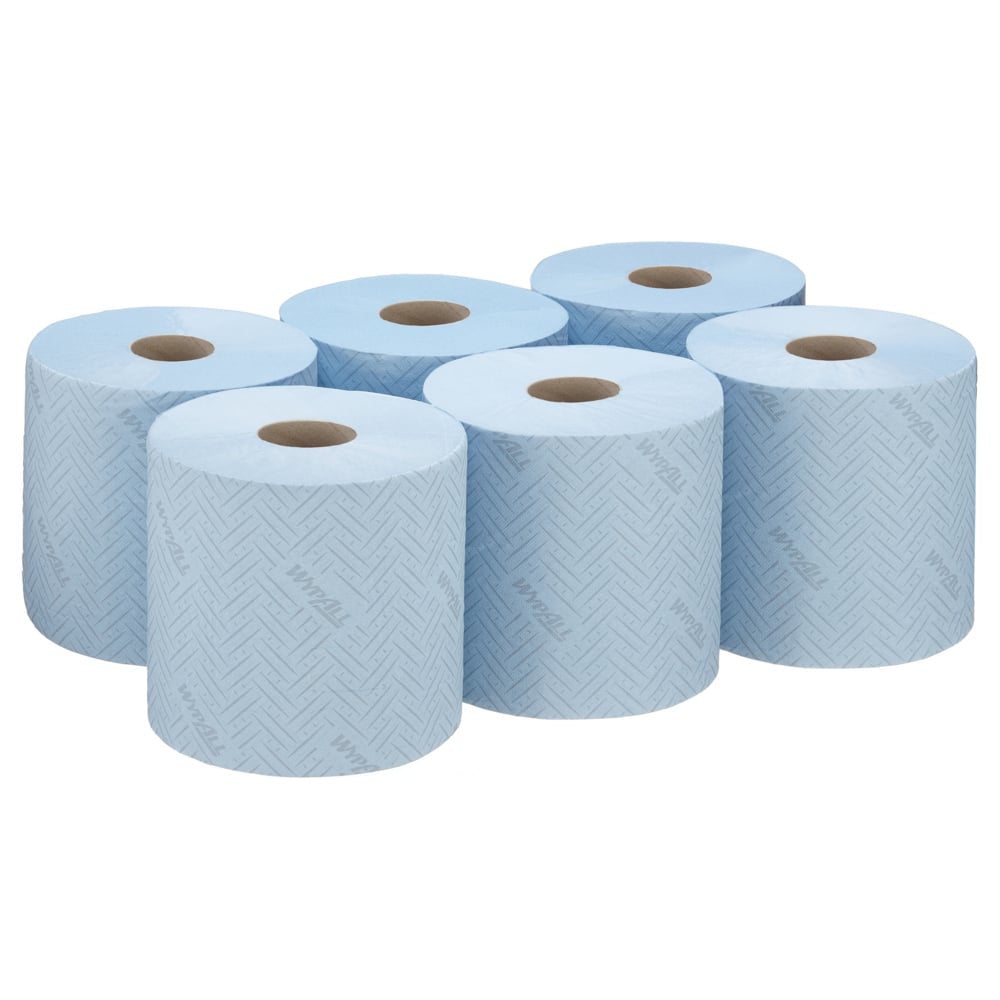 Kimberly Clark L10 7494 Wypall Centrefeed For Control Dispenser - Blue - Pack of 6