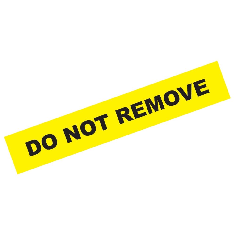 First Fix Do Not Remove Tape - 48mm x 33m - Yellow
