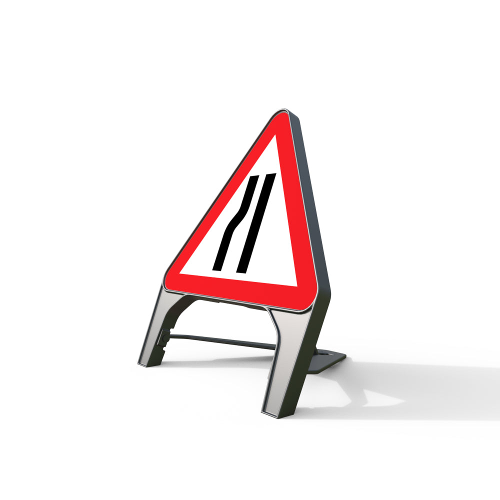 Melba Q-Sign - Road Narrows Left - 750mm