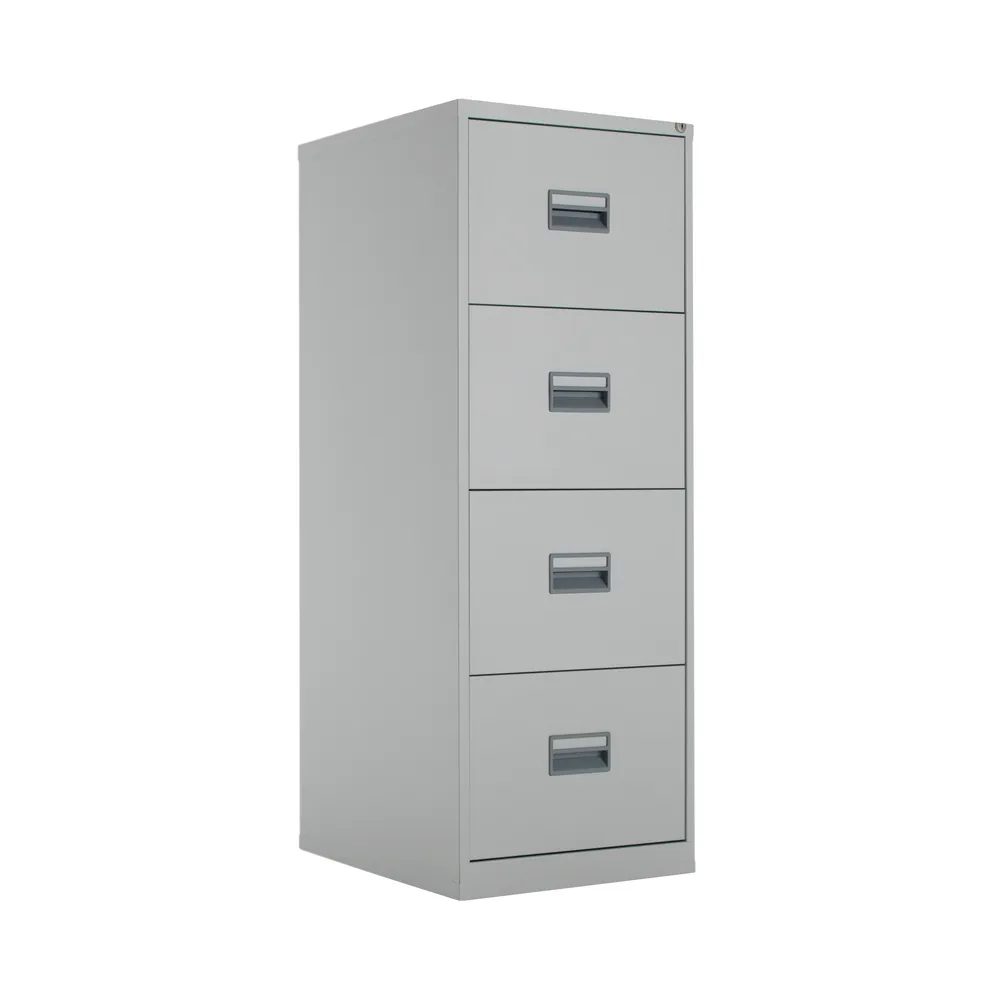 Filing Cabinet - 4 Drawer - Metal - Grey