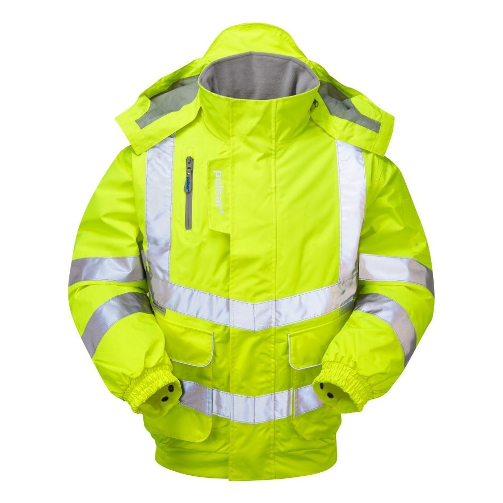 P191 Hi Vis Padded Bomber Jacket