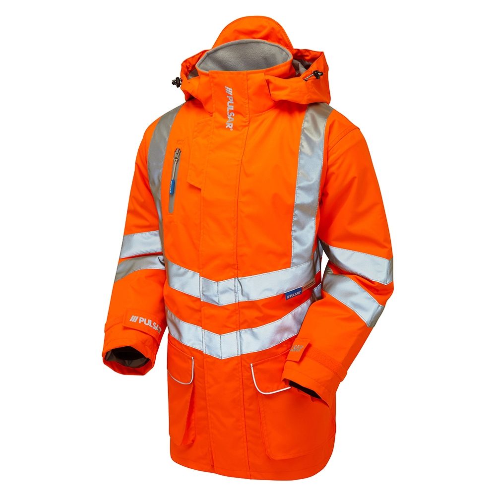 PR499 Pulsarail Hi Vis Unlined Storm Coat