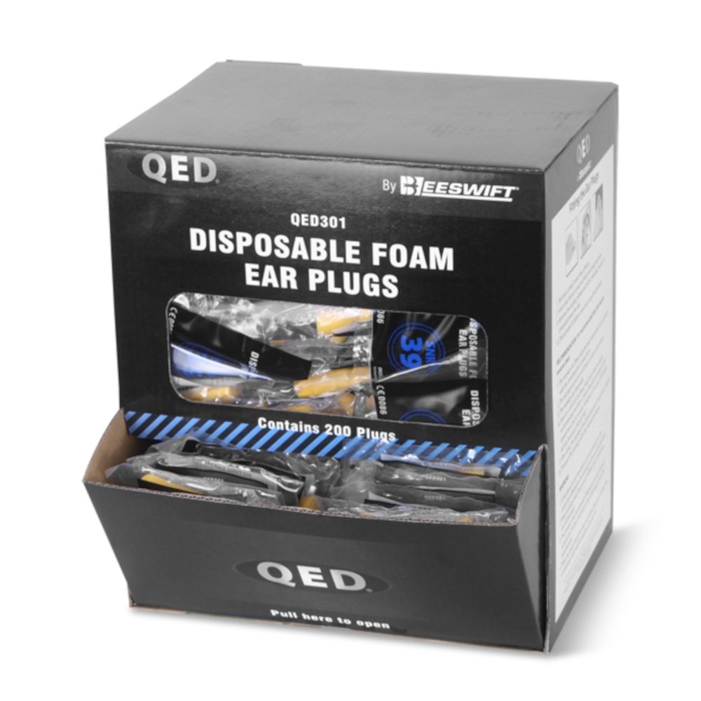 QED301 Foam Ear Plugs - Box of 200