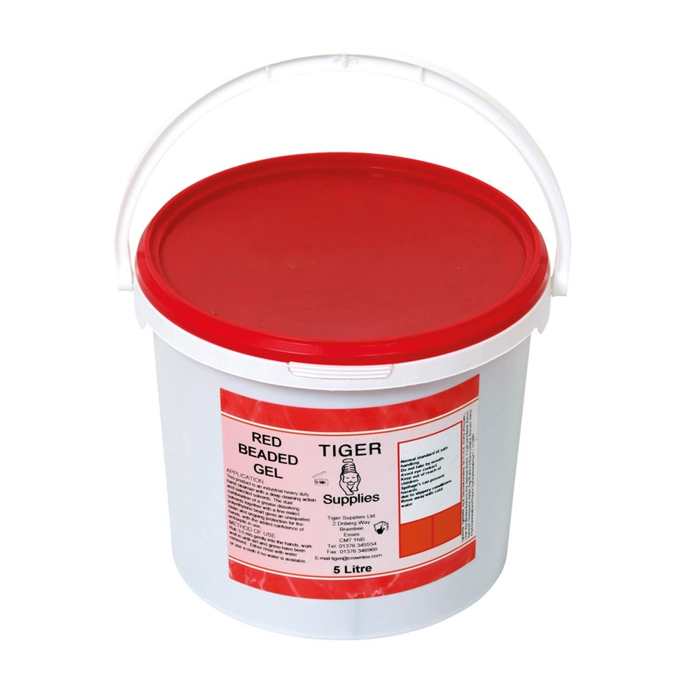 Red Beaded Hand Gel - 5 Litre