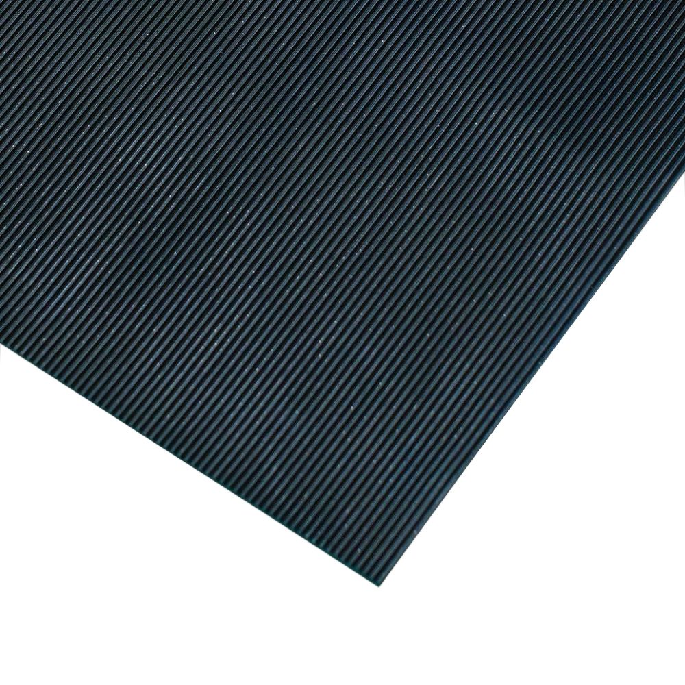 Rubber Rib Entrance Mat - Black