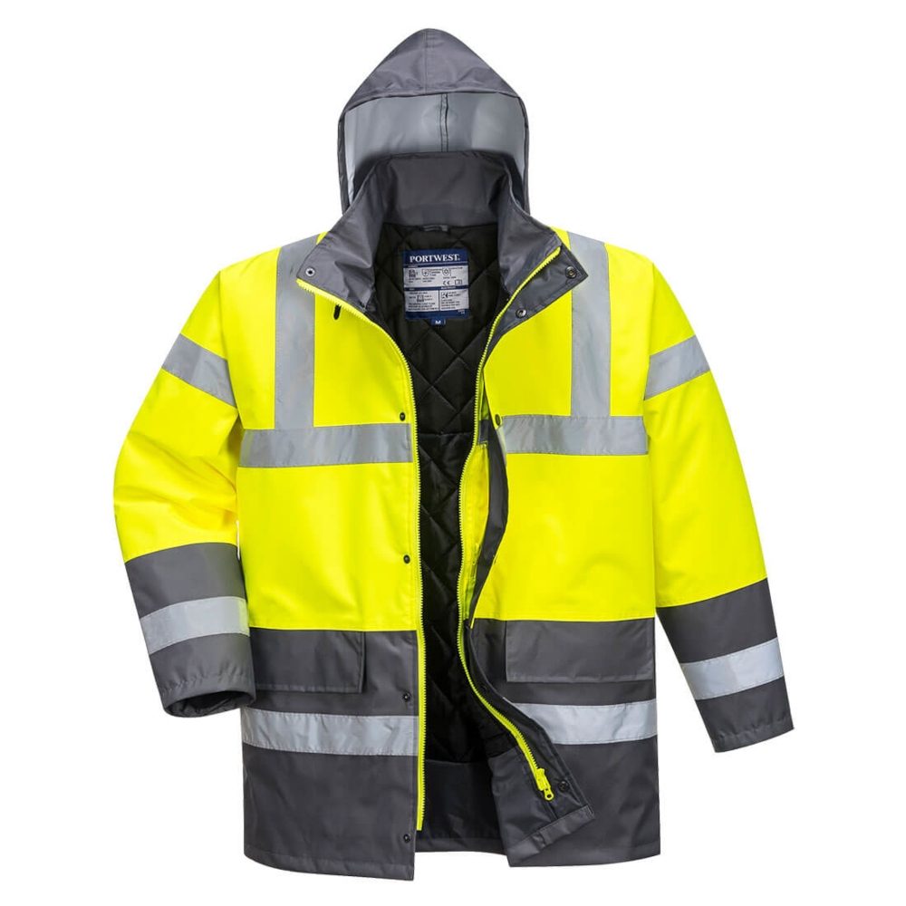 S466 - Hi Vis Contrast Traffic Jacket