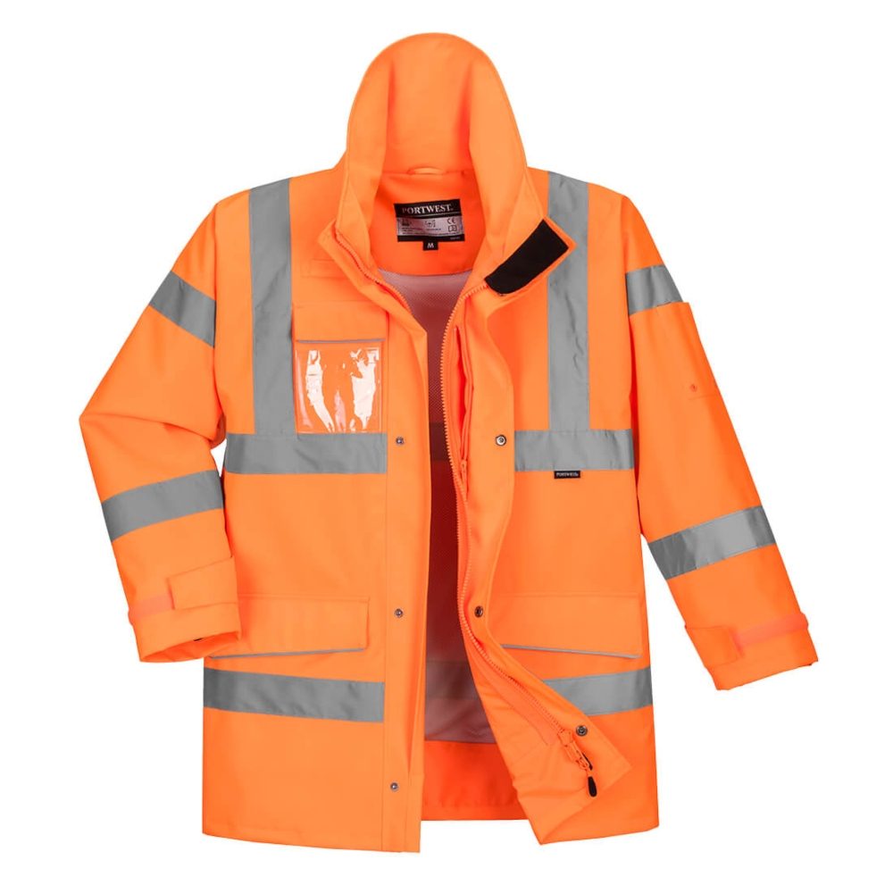 S590 Hi Vis Extreme Rain Jacket - Orange