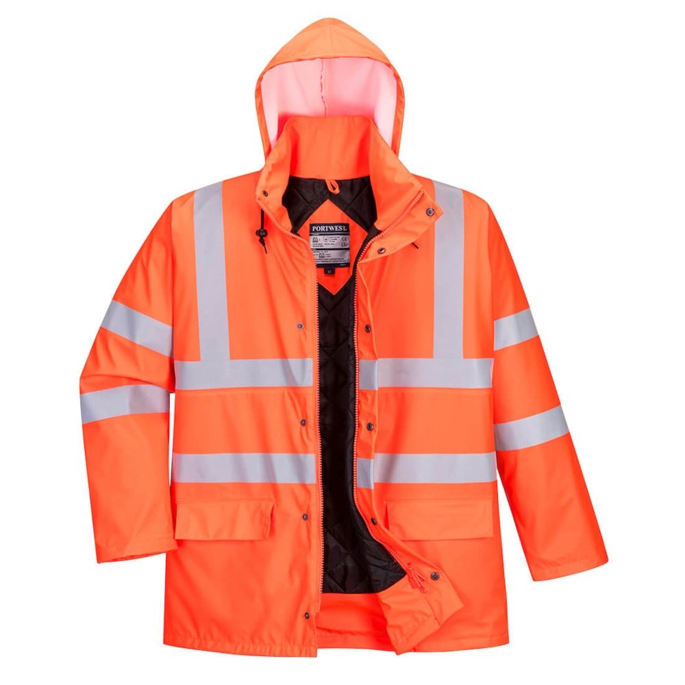 Sealtex 490 Hi Vis Lined Rain Jacket