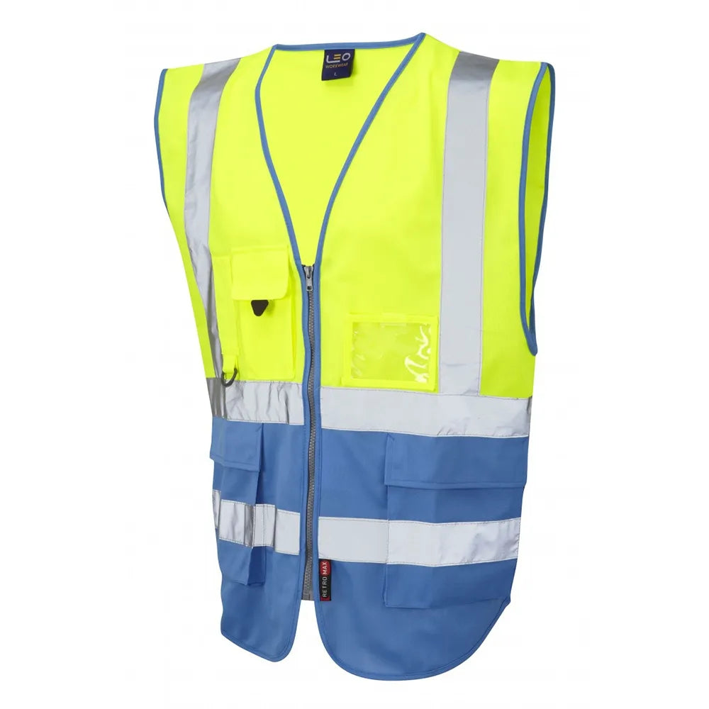 W11 Two-tone Superior Hi Vis Waistcoat
