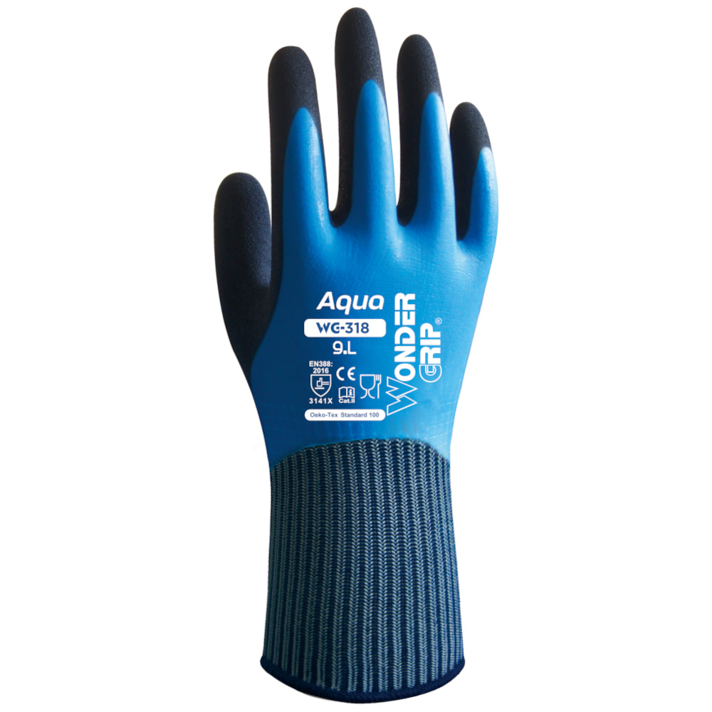 Wonder Grip - 318 Aqua Gloves