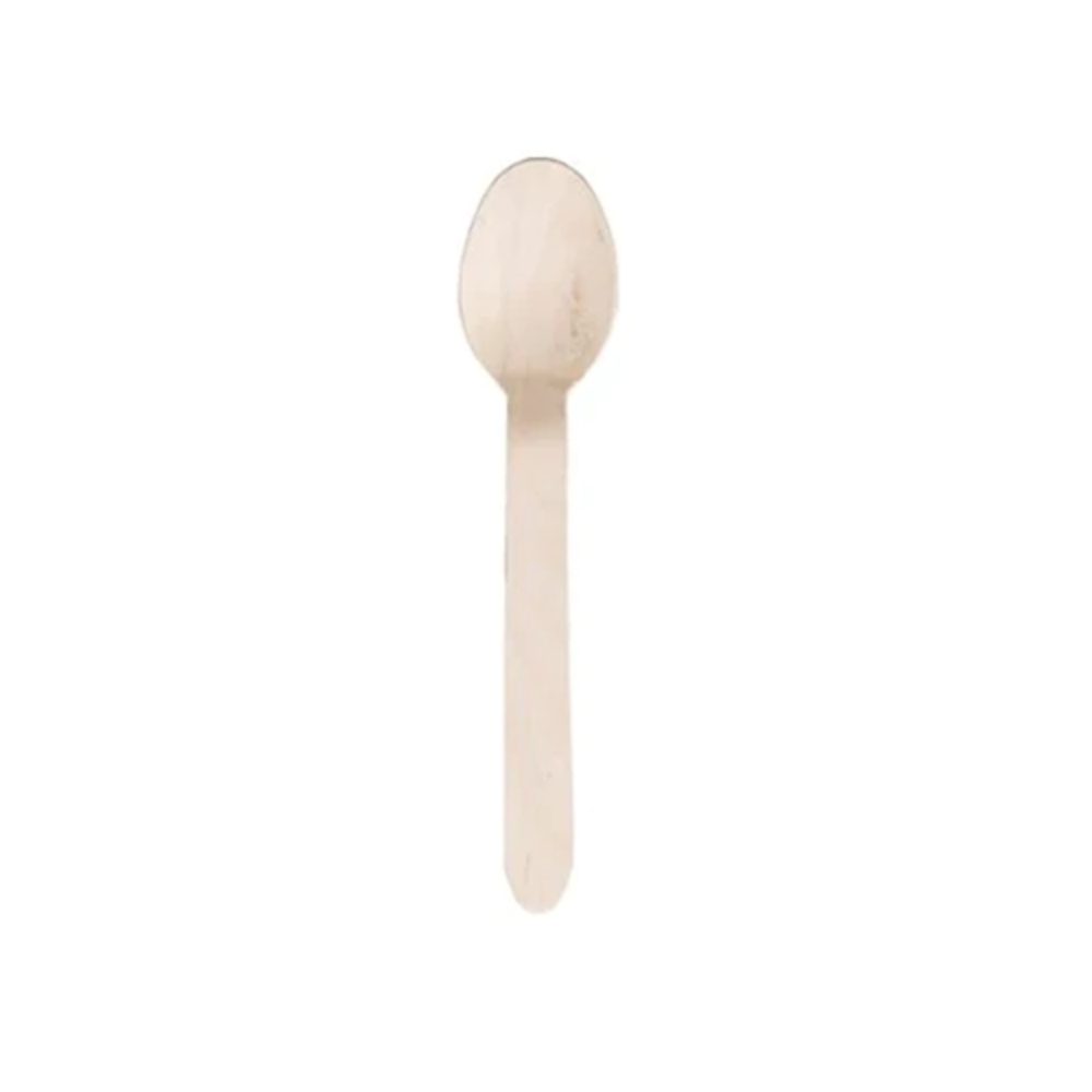 Wooden Dessert Spoons 160mm - Pack of 100