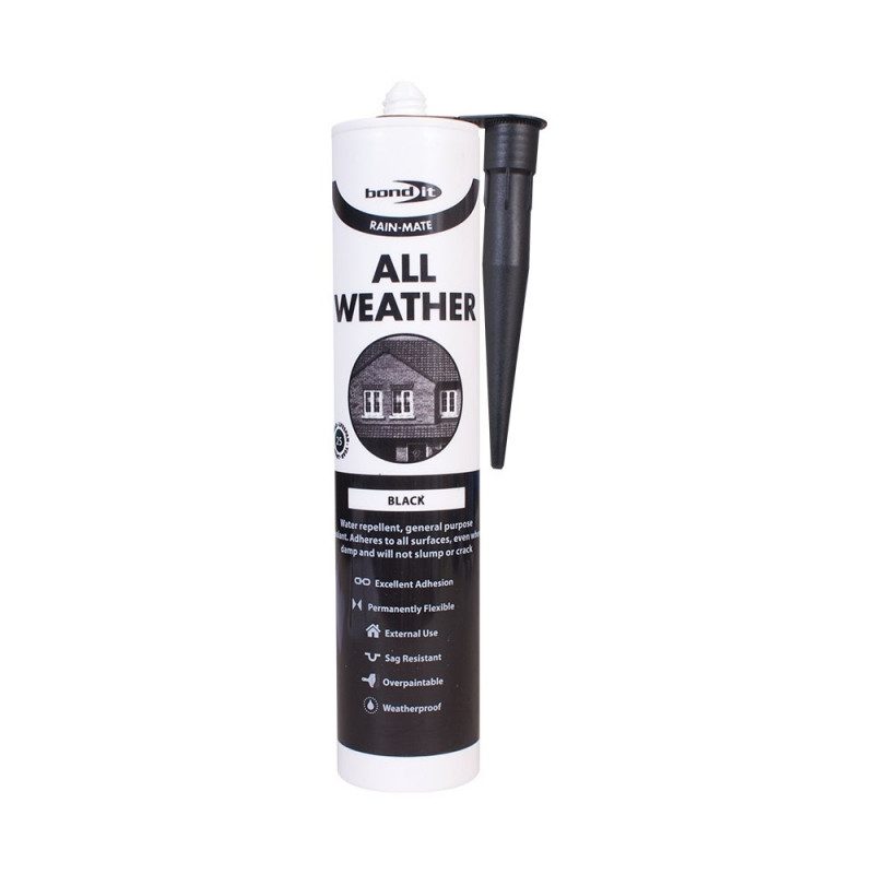 Bond-It Rain-Mate All Weather Sealant - Black 300ml