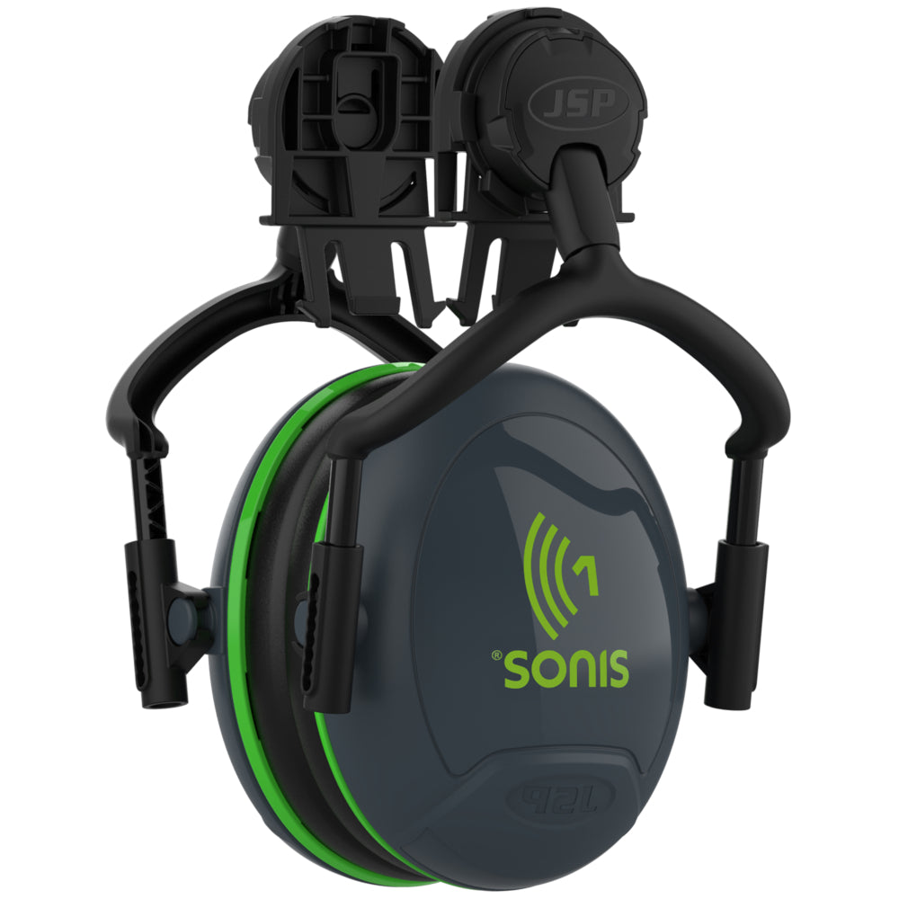JSP Safety Helmet Mounted Sonis1 Ear Defenders - to suit Evo Safety Helmets
