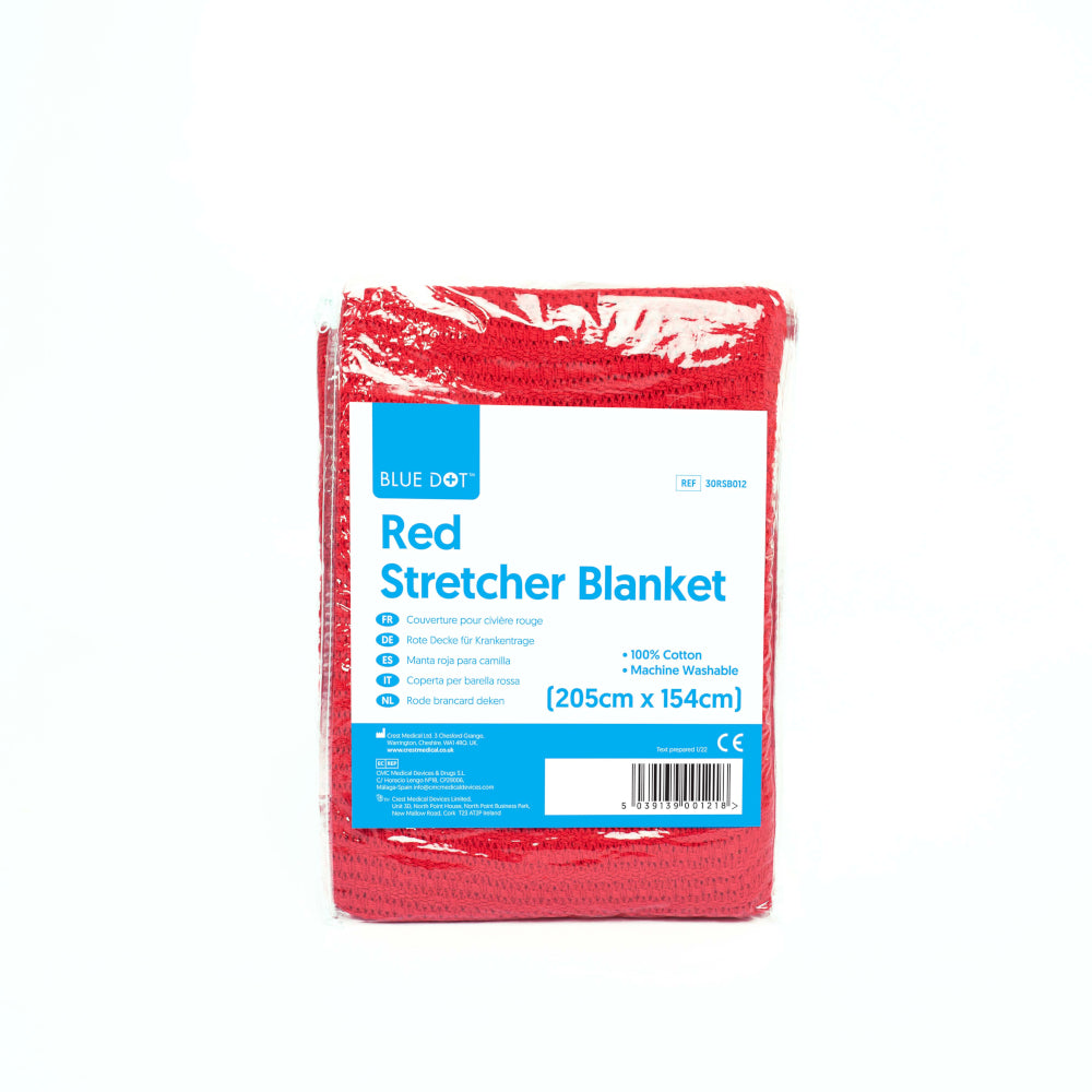 Cotton Stretcher Blanket - Red