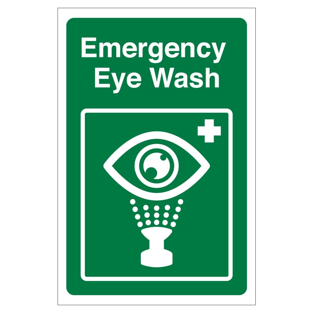 Emergency Eye Wash 200mm x 300mm