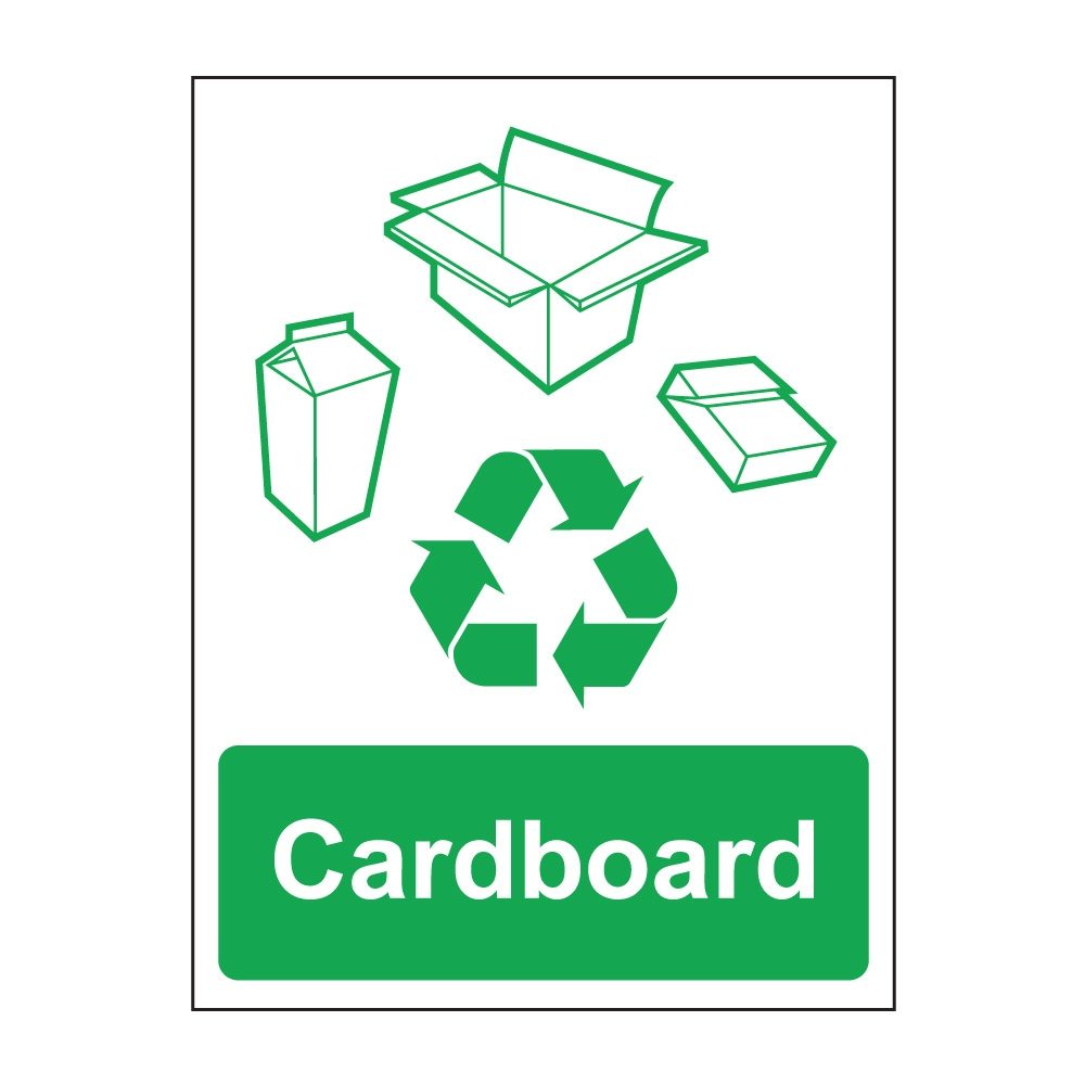 Stackable Cardboard Sign Cardboard Sign - 100mm x 75mm - Self Adhesive Vinyl – TSE Supply