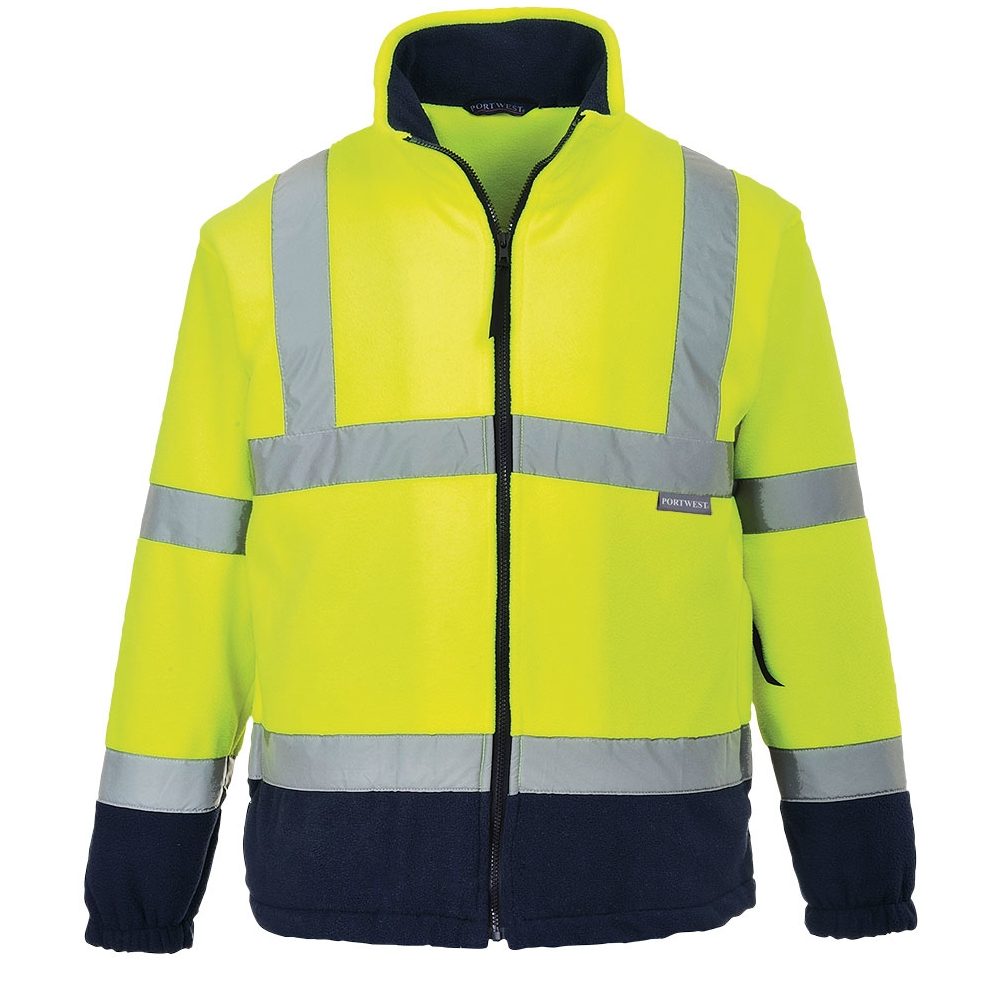 F301 Hi-Vis Two-tone Fleece Yellow / Navy